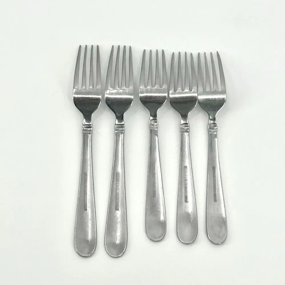Towle Ariel Satin Lot of 5~3 Salad Forks 7-3/8 & 2 Dinner Forks 8 1/8 Stainless